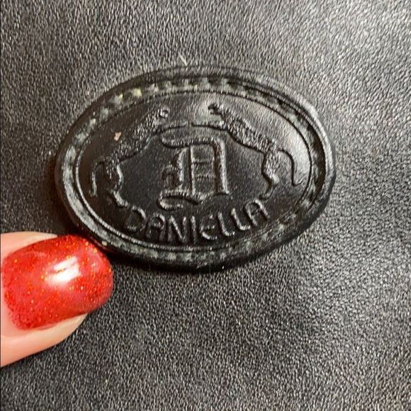 VINTAGE GENUINE BLACK LEATHER PALOMA PICASSO DANIELLA BUCKET BAG DESIGNER - Picture 3 of 6